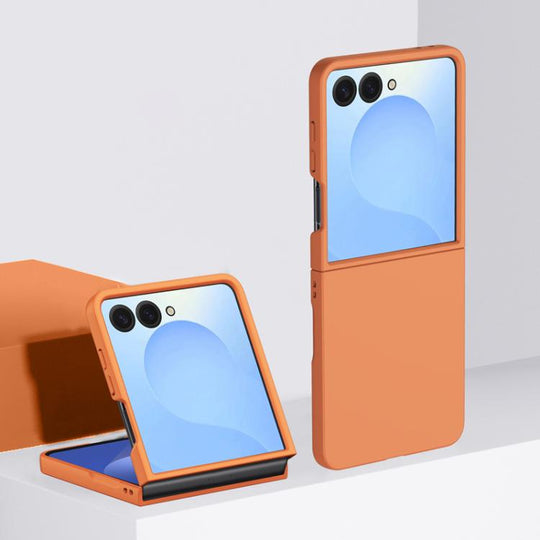For Galaxy Z Flip8 5G Skin Feel PC Full Coverage Shockproof Phone Case(Orange)
