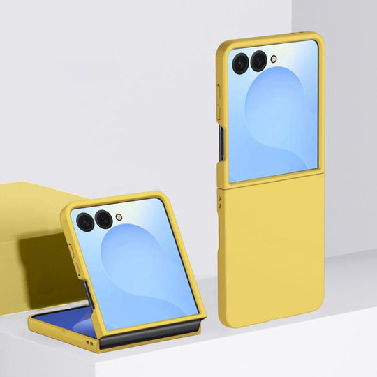 For Galaxy Z Flip8 5G Skin Feel PC Full Coverage Shockproof Phone Case(Lemon Yellow)