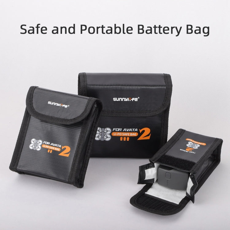 For DJI Avata 2 Sunnylife Battery Explosion-proof Safe Bag Protective Li-Po Safe Bag(For 2pcs Batteries) -  by Sunnylife | Online Shopping UK | buy2fix