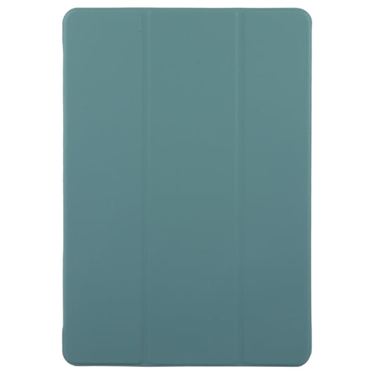For Huawei MatePad Pro 11 2022/2024 Tri-fold Silicone Leather Tablet Case(Dark Green) by buy2fix