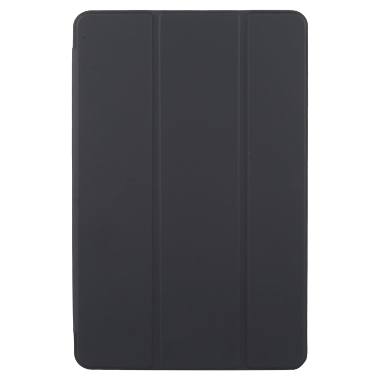 For Huawei MatePad SE 11 2024 Tri-fold Silicone Leather Tablet Case(Black) - Huawei by buy2fix | Online Shopping UK | buy2fix