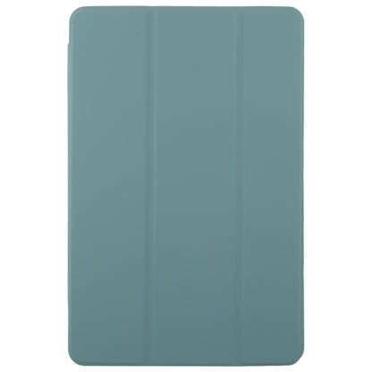 For Huawei MatePad SE 11 2024 Tri-fold Silicone Leather Tablet Case(Dark Green) - Huawei by buy2fix | Online Shopping UK | buy2fix