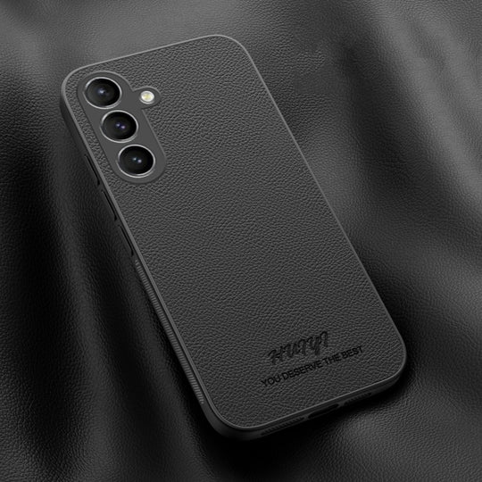 For Samsung Galaxy S24 5G HUIYI Leather Magnetic Phone Case(Black)