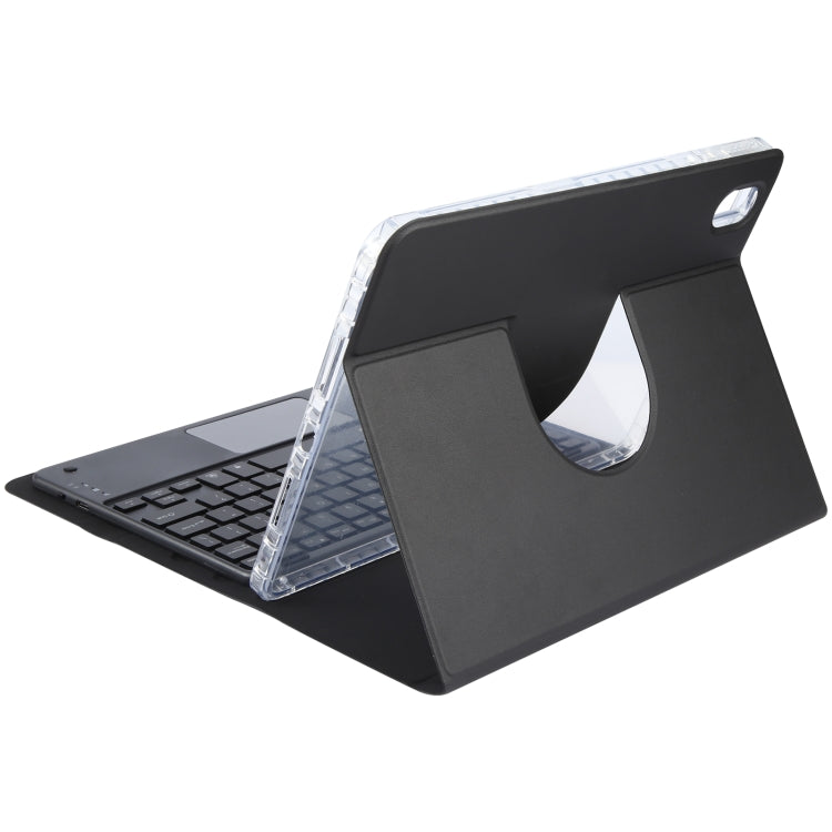 For Huawei MatePad Pro 11 2024 / 2022 Square Button Bluetooth Keyboard Rotatable Holder Leather Case with Touchpad(Black) - Huawei Keyboard by buy2fix | Online Shopping UK | buy2fix