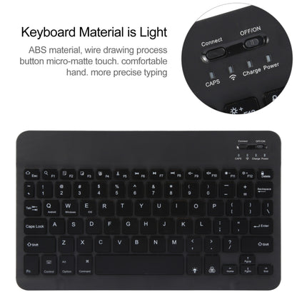 For Huawei MatePad Air 11.5 Square Button Backlight Bluetooth Keyboard Rotatable Holder Leather Case(Black) - Huawei Keyboard by buy2fix | Online Shopping UK | buy2fix