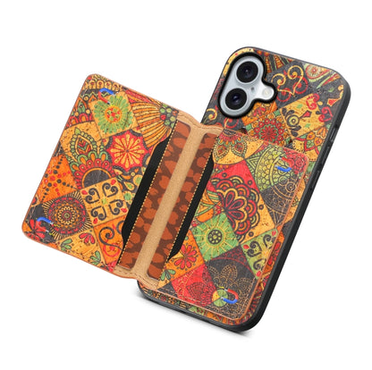 For iPhone 16 Plus Card Slot Holder Phone Case(Autumn Yellow) by buy2fix