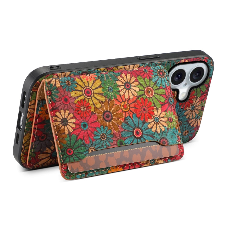 For iPhone 16 Plus Card Slot Holder Phone Case(Spring Green) by buy2fix