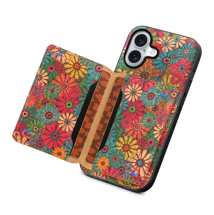 For iPhone 16 Plus Card Slot Holder Phone Case(Spring Green) by buy2fix