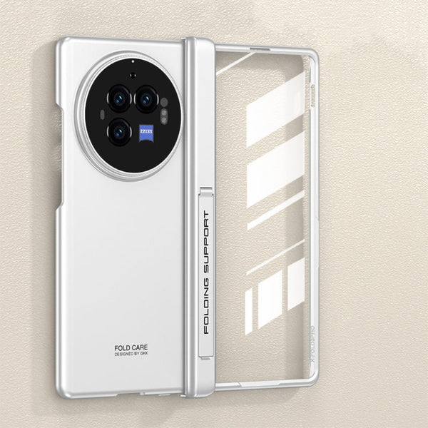 For vivo X Fold3 GKK Integrated Magnetic Folding Hinge All-inclusive Phone Case(Silver) by GKK