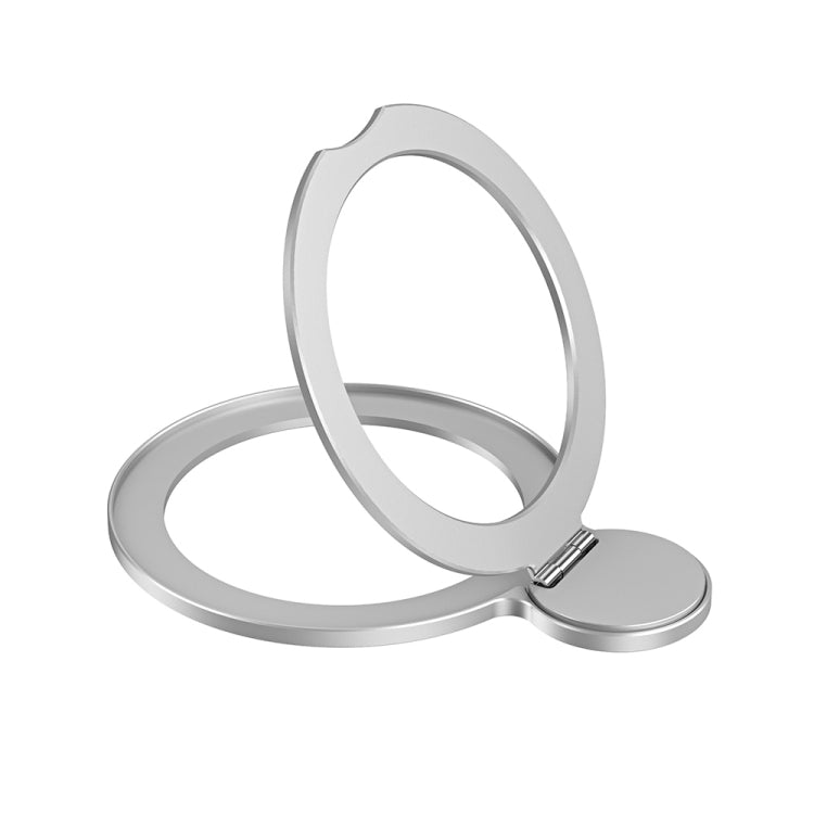 R-JUST SJ35 Ultra-thin Alloy Magnetic Adhesive Phone Holder(Silver) - Hand-Sticking Bracket by R-JUST | Online Shopping UK | buy2fix