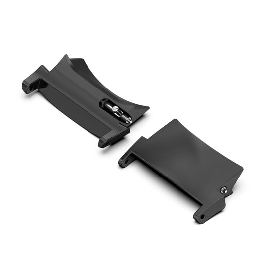 For OPPO Watch X / X2 / OnePlus Watch 2 / 2R 1 Pair 22mm Watch Band Stainless Steel Connector(Black) by buy2fix