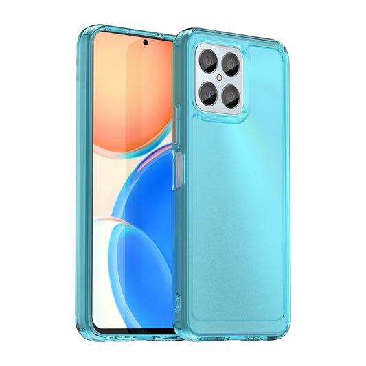 For Honor X6 5G Candy Series TPU Phone Case(Transparent Blue) - Honor Cases by buy2fix | Online Shopping UK | buy2fix