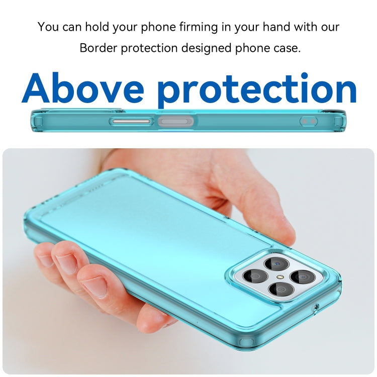 For Honor X6 5G Candy Series TPU Phone Case(Transparent Blue) - Honor Cases by buy2fix | Online Shopping UK | buy2fix