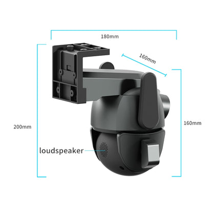 Q821 4MP Binocular Zoom Dual Light Source Outdoor IP67 Waterproof WiFi Camera(AU Plug) by buy2fix