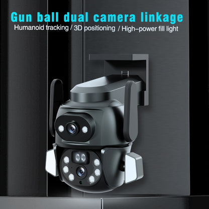 Q821 4MP Binocular Zoom Dual Light Source Outdoor IP67 Waterproof WiFi Camera(AU Plug) by buy2fix