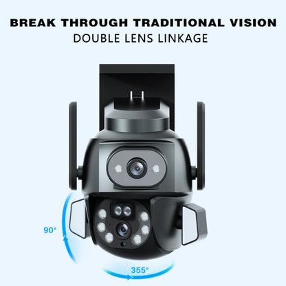 Q821 4MP Binocular Zoom Dual Light Source Outdoor IP67 Waterproof WiFi Camera(AU Plug) by buy2fix