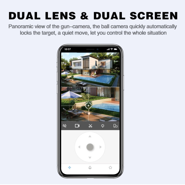 Q821 4MP Binocular Zoom Dual Light Source Outdoor IP67 Waterproof WiFi Camera(AU Plug) by buy2fix
