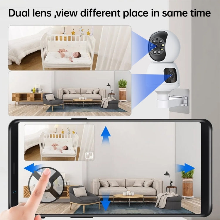 Y6203 4MP Zoom HD Indoor Waterproof Smart WiFi Camera, Specification:UK Plug(White) - Wireless Camera by buy2fix | Online Shopping UK | buy2fix