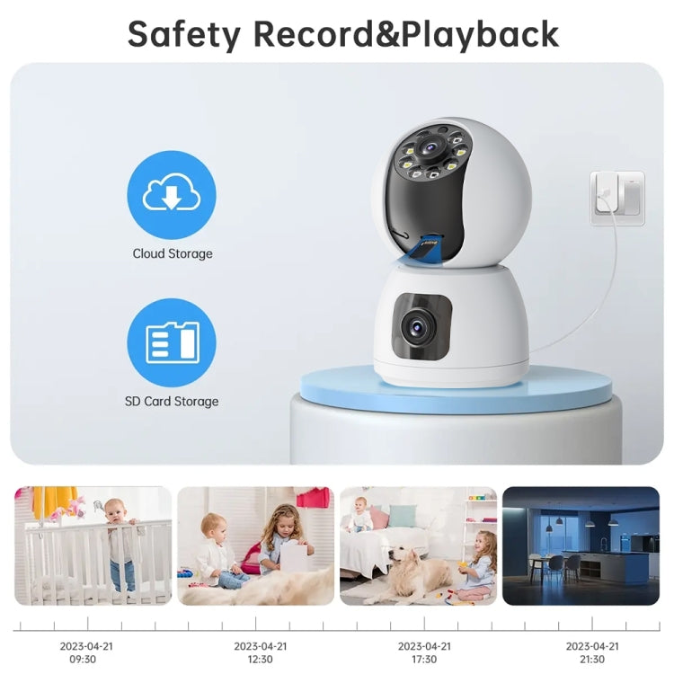 Y6203 4MP Zoom HD Indoor Waterproof Smart WiFi Camera, Specification:EU Plug(White) - Wireless Camera by buy2fix | Online Shopping UK | buy2fix