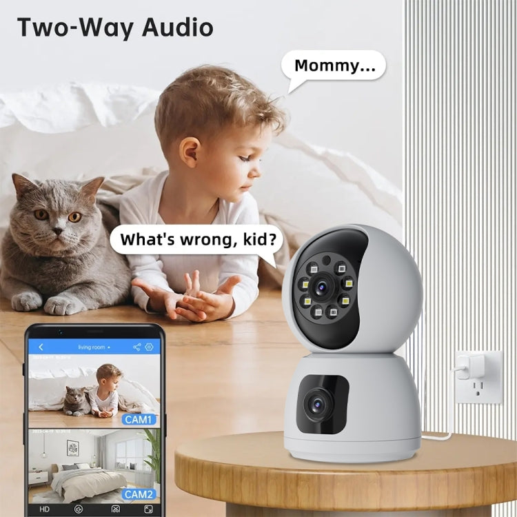 Y6203 4MP Zoom HD Indoor Waterproof Smart WiFi Camera, Specification:EU Plug(White) - Wireless Camera by buy2fix | Online Shopping UK | buy2fix