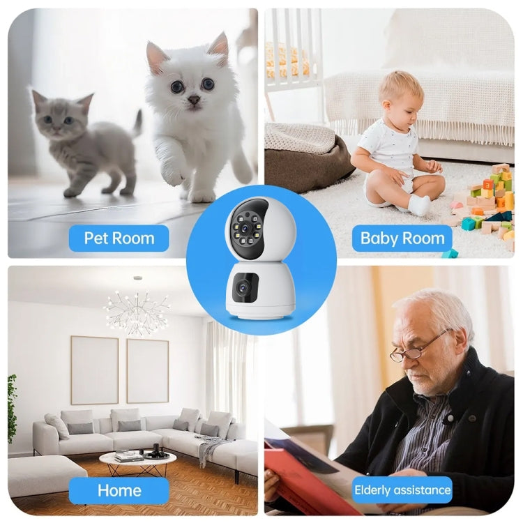 Y6203 4MP Zoom HD Indoor Waterproof Smart WiFi Camera, Specification:AU Plug(White) - Wireless Camera by buy2fix | Online Shopping UK | buy2fix