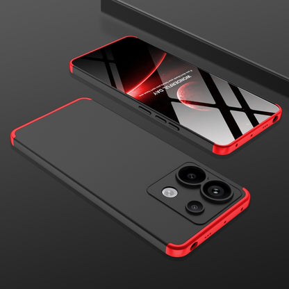 For Xiaomi Redmi Note 13 Pro 5G GKK Three Stage Splicing Full Coverage PC Phone Case(Black Red) - Xiaomi Cases by GKK | Online Shopping UK | buy2fix