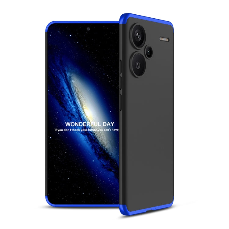 For Xiaomi Redmi Note 13 Pro+ 5G GKK Three Stage Splicing Full Coverage PC Phone Case(Black Blue) - Xiaomi Cases by GKK | Online Shopping UK | buy2fix