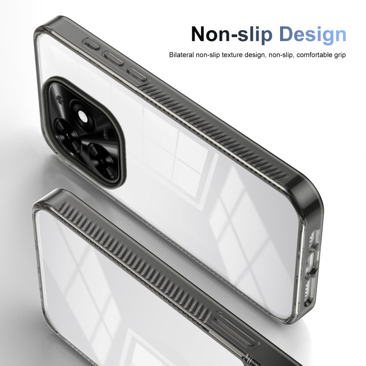 For Tecno Spark Go 2024 / Spark 20 / Pop 8 Anti-slip Clear Acrylic Hybrid TPU Phone Case(Black) by buy2fix