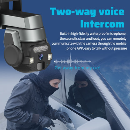 CF-Q812ES 5MP Two-way Voice Outdoor IP66 Waterproof WiFi Camera, Plug Type:UK Plug(Grey) by buy2fix