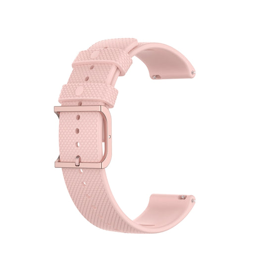 For Polar Ignite 20mm Dot Texture Watch Band(Light Pink) by buy2fix