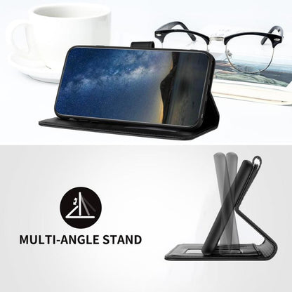 For iPhone 17 Air Datura Flower Embossed Flip Leather Phone Case(Black) - iPhone 17 Air Cases by buy2fix | Online Shopping UK | buy2fix