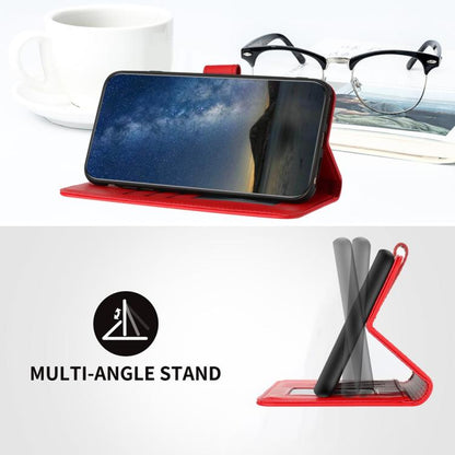 For iPhone 17 Datura Flower Embossed Flip Leather Phone Case(Red) - iPhone 17 Cases by buy2fix | Online Shopping UK | buy2fix