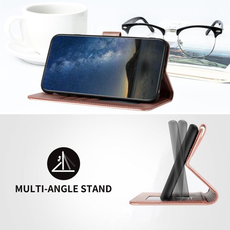 For iPhone 17 Datura Flower Embossed Flip Leather Phone Case(Rose Gold) - iPhone 17 Cases by buy2fix | Online Shopping UK | buy2fix