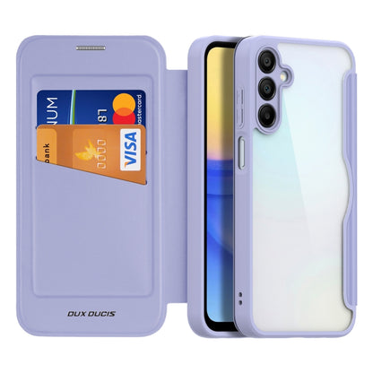 For Samsung Galaxy A15 5G DUX DUCIS Skin X Pro Series PC + TPU Phone Leather Case(Purple) - Galaxy Phone Cases by DUX DUCIS | Online Shopping UK | buy2fix