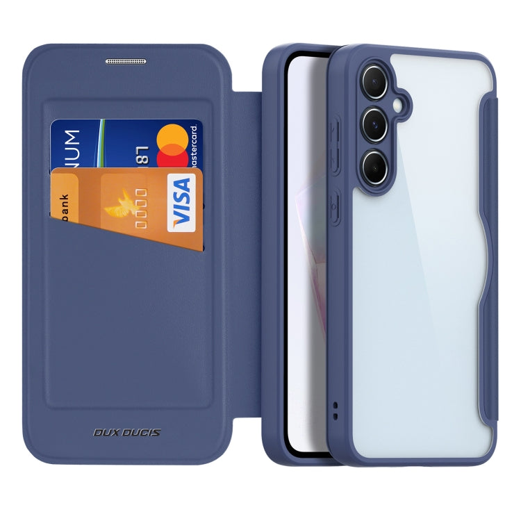 For Samsung Galaxy A35 5G DUX DUCIS Skin X Pro Series PC + TPU Phone Leather Case(Blue) - Galaxy Phone Cases by DUX DUCIS | Online Shopping UK | buy2fix