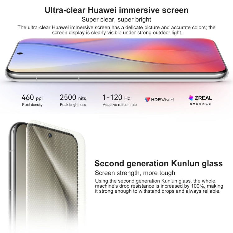 HUAWEI Pura 70 Pro, 12GB+512GB, Screen Fingerprint Identification, 6.8 inch HarmonyOS 4.2 Kirin 9010 Octa Core up to 2.3GHz, NFC, OTG, Not Support Google Play(White) - Huawei Mate & P by Huawei | Online Shopping UK | buy2fix