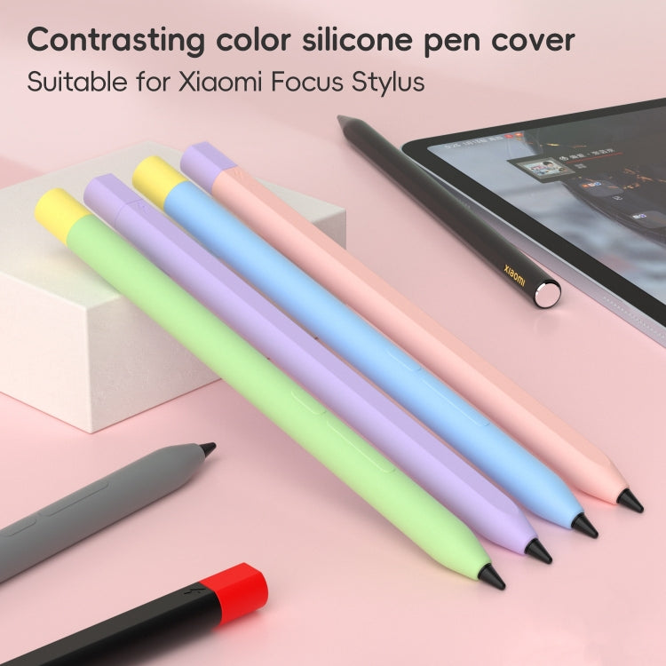 For Xiaomi Focus Pen III Stylus Pen Contrast Color Silicone Protective Case(Sky Blue) - Pencil Accessories by buy2fix | Online Shopping UK | buy2fix