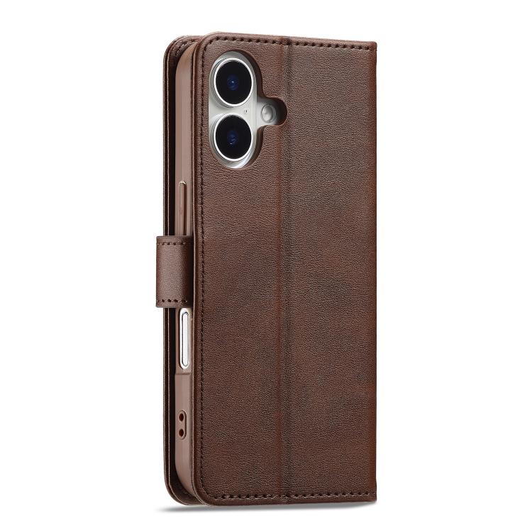 LC.IMEEKE Calf Texture Horizontal Flip Leather Case For iPhone 17(Brown) - iPhone 17 Cases by LC.IMEEKE | Online Shopping UK | buy2fix