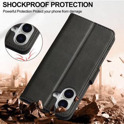 LC.IMEEKE Calf Texture Horizontal Flip Leather Case For iPhone 17(Black) - iPhone 17 Cases by LC.IMEEKE | Online Shopping UK | buy2fix