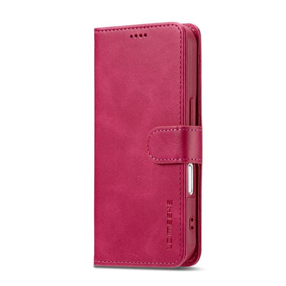 LC.IMEEKE Calf Texture Horizontal Flip Leather Case For iPhone 17(Red) - iPhone 17 Cases by LC.IMEEKE | Online Shopping UK | buy2fix