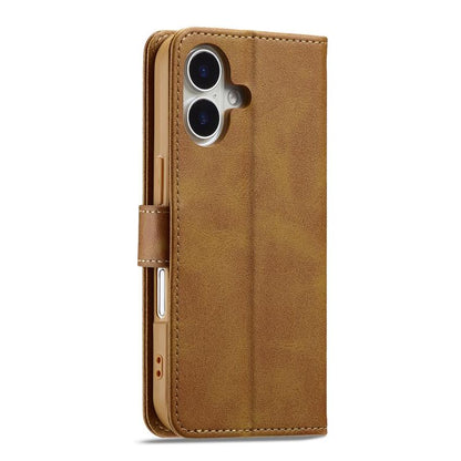 LC.IMEEKE Calf Texture Horizontal Flip Leather Case For iPhone 17(Yellow) - iPhone 17 Cases by LC.IMEEKE | Online Shopping UK | buy2fix