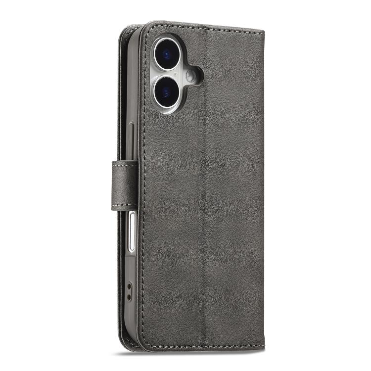 LC.IMEEKE Calf Texture Horizontal Flip Leather Case For iPhone 17(Grey) - iPhone 17 Cases by LC.IMEEKE | Online Shopping UK | buy2fix