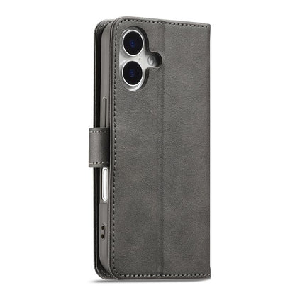 LC.IMEEKE Calf Texture Horizontal Flip Leather Case For iPhone 17(Grey) - iPhone 17 Cases by LC.IMEEKE | Online Shopping UK | buy2fix