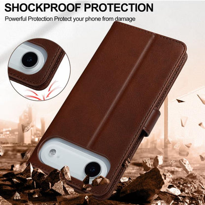 LC.IMEEKE Calf Texture Horizontal Flip Leather Case For iPhone 17 Air(Brown) - iPhone 17 Air Cases by LC.IMEEKE | Online Shopping UK | buy2fix