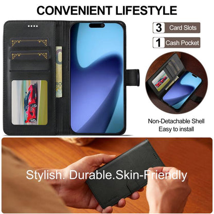 LC.IMEEKE Calf Texture Horizontal Flip Leather Case For iPhone 17 Air(Black) - iPhone 17 Air Cases by LC.IMEEKE | Online Shopping UK | buy2fix