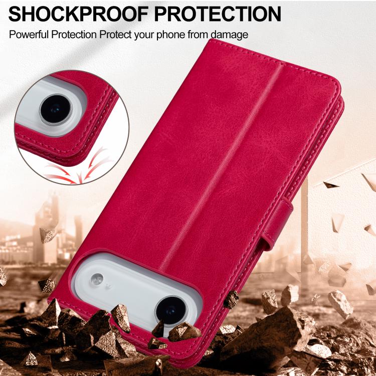 LC.IMEEKE Calf Texture Horizontal Flip Leather Case For iPhone 17 Air(Red) - iPhone 17 Air Cases by LC.IMEEKE | Online Shopping UK | buy2fix