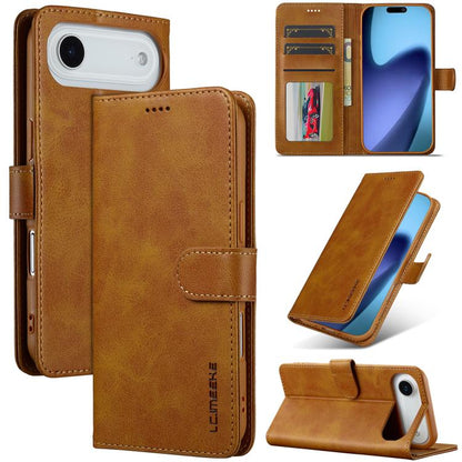 LC.IMEEKE Calf Texture Horizontal Flip Leather Case For iPhone 17 Air(Yellow) - iPhone 17 Air Cases by LC.IMEEKE | Online Shopping UK | buy2fix