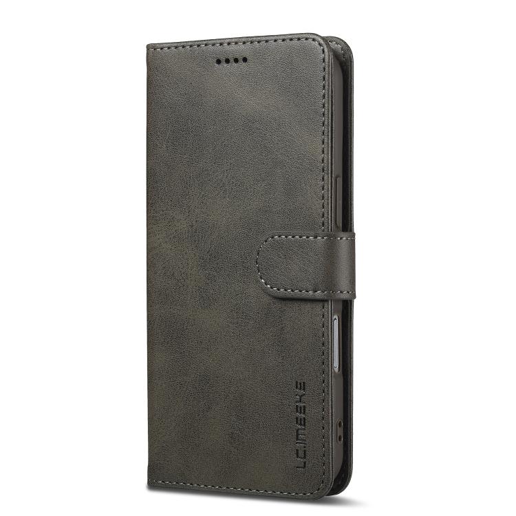 LC.IMEEKE Calf Texture Horizontal Flip Leather Case For iPhone Air(Grey) - iPhone Air Cases by LC.IMEEKE | Online Shopping UK | buy2fix