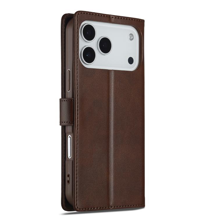 LC.IMEEKE Calf Texture Horizontal Flip Leather Case For iPhone 17 Pro(Brown) - iPhone 17 Pro Cases by LC.IMEEKE | Online Shopping UK | buy2fix