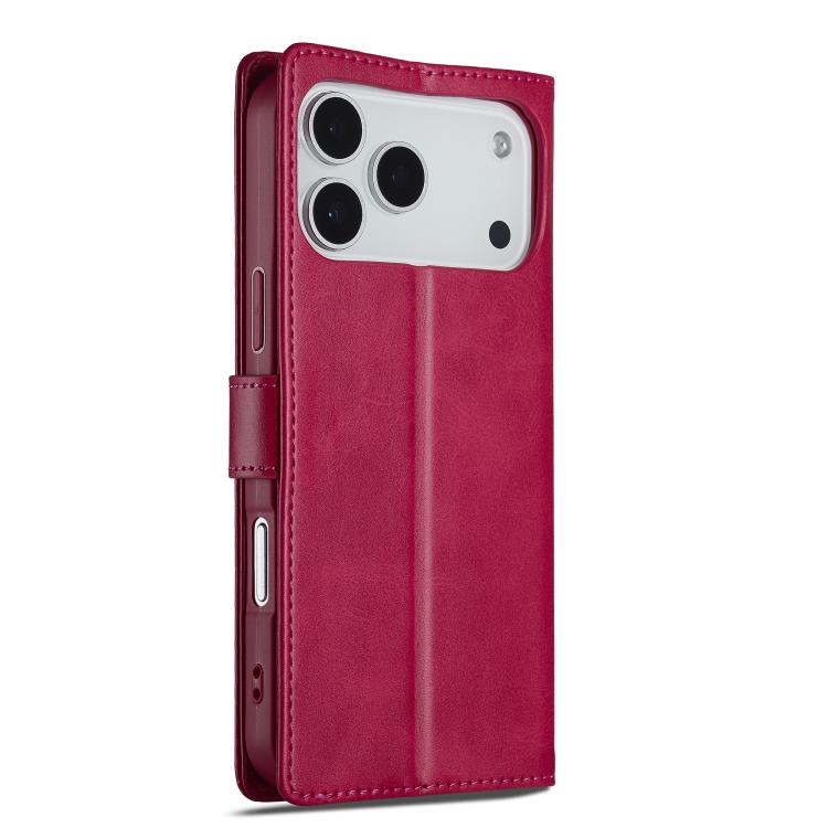 LC.IMEEKE Calf Texture Horizontal Flip Leather Case For iPhone 17 Pro(Red) - iPhone 17 Pro Cases by LC.IMEEKE | Online Shopping UK | buy2fix